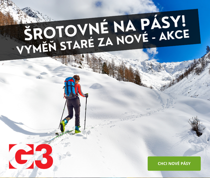 Šrotovné vyměň staré skialpinistické pásy za nové